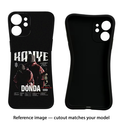Donda Kanye West iPhone 16e Black Soft Case Back Cover by Casekaro