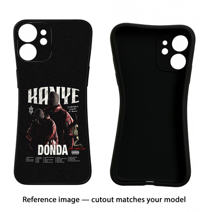 Donda Kanye West Oppo Reno12 5G Black Soft Case Back Cover by Casekaro