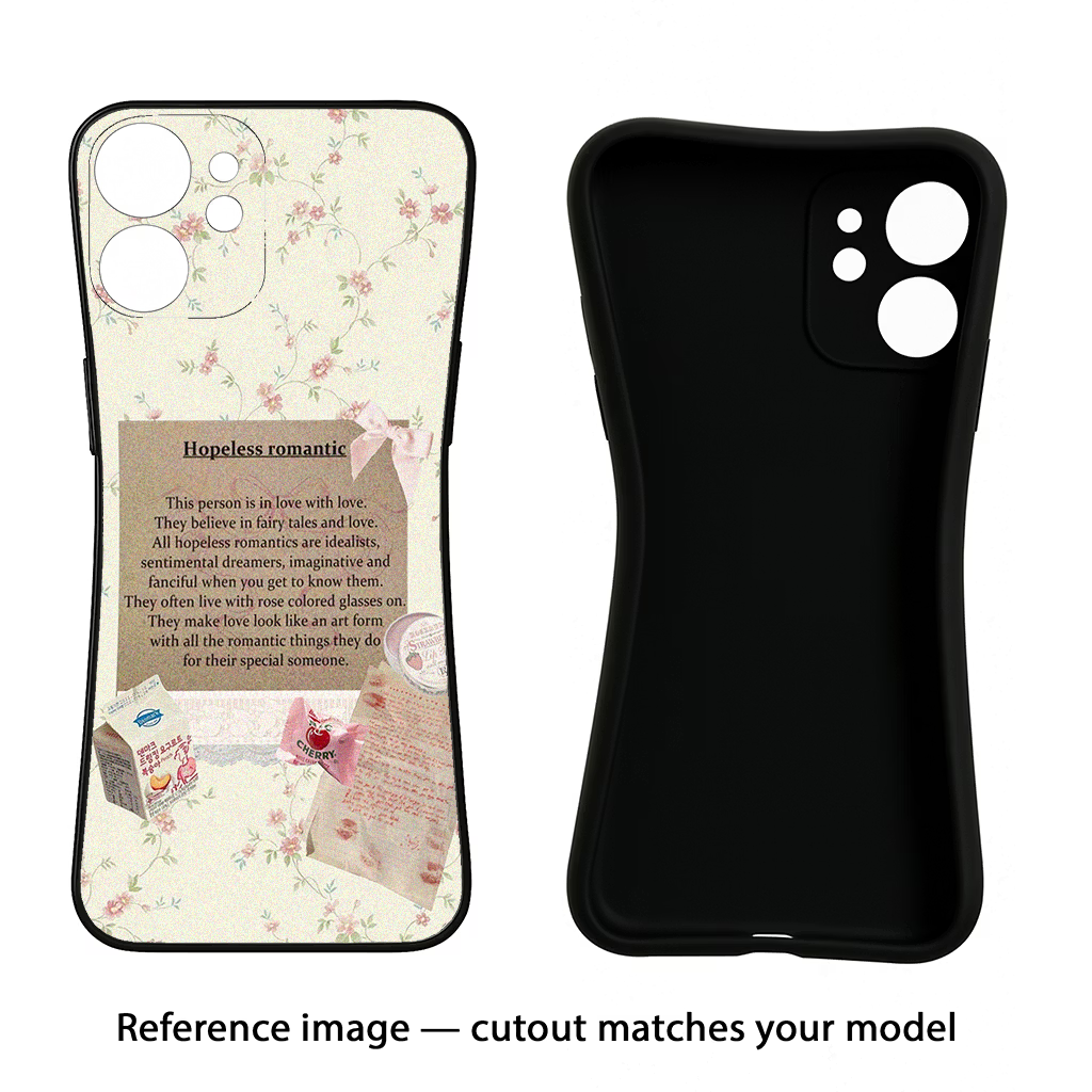 Hopeless Romantic Oppo A74 5G Black Soft Case Back Cover by Casekaro