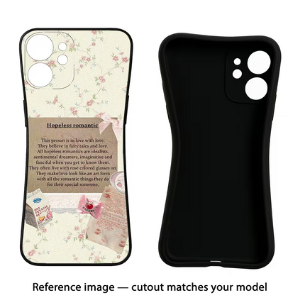 Hopeless Romantic Oppo Reno13 Pro 5G Black Soft Case Back Cover by Casekaro