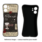 I am just a girl Oppo Reno10 Pro+ 5G Black Soft Case Back Cover by Casekaro