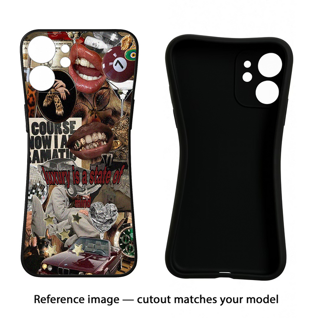 Luxury Vivo Y16 Black Soft Case Back Cover by Casekaro