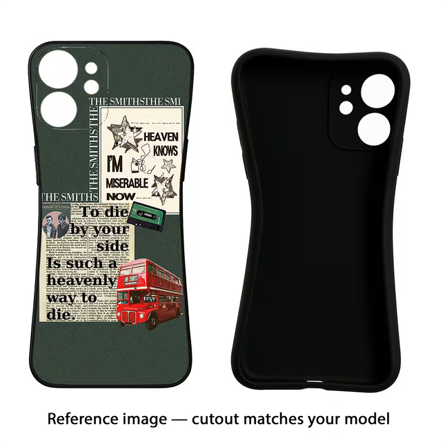 The Smiths iPhone 16e Black Soft Case Back Cover by Casekaro