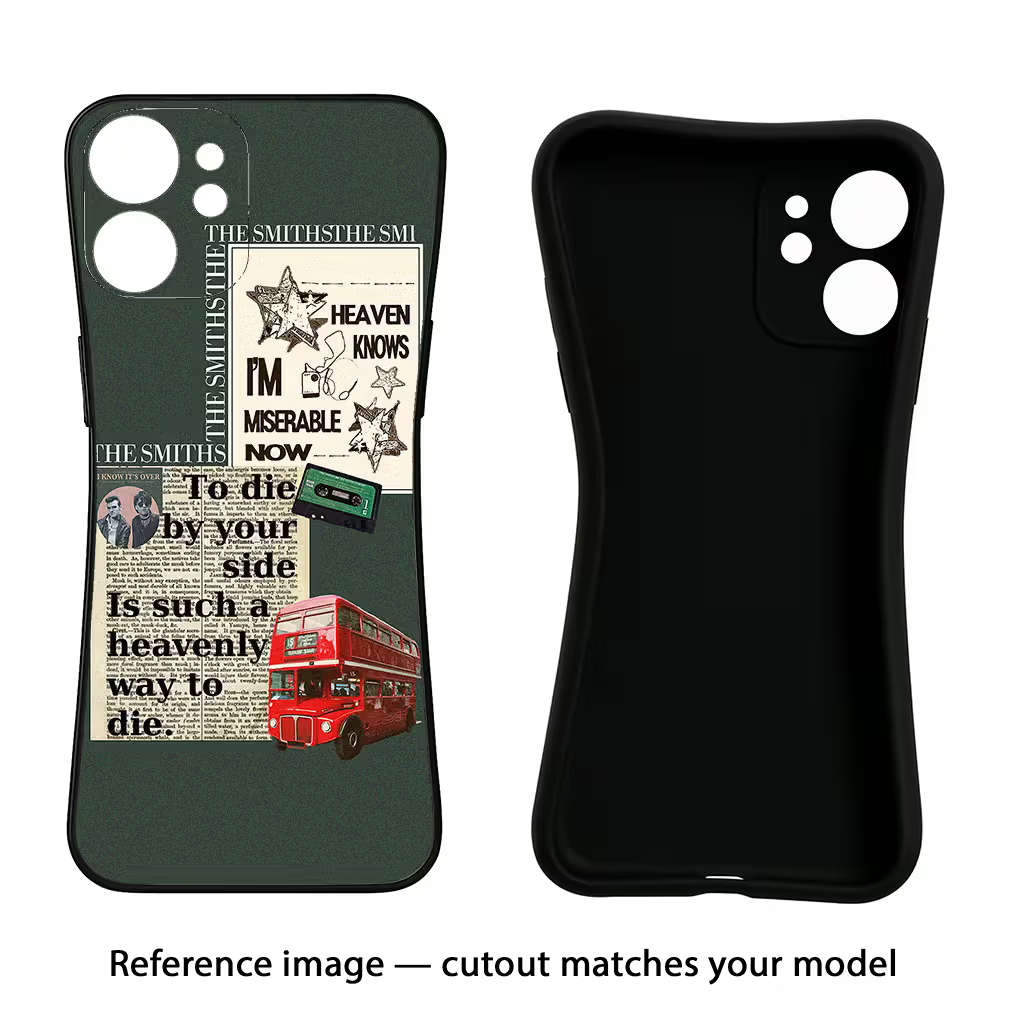 The Smiths Samsung F42 5G Black Soft Case Back Cover by Casekaro