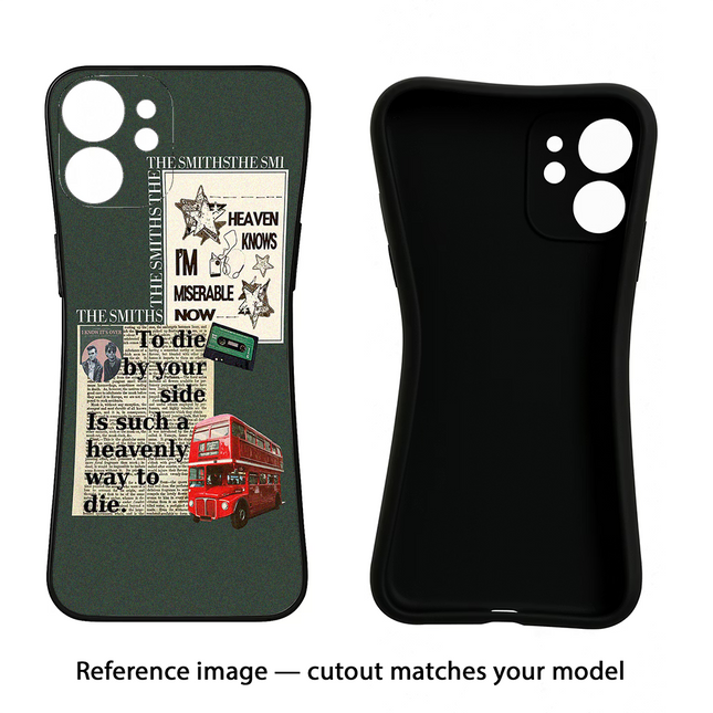 The Smiths Nothing Phone 3A Black Soft Case Back Cover by Casekaro