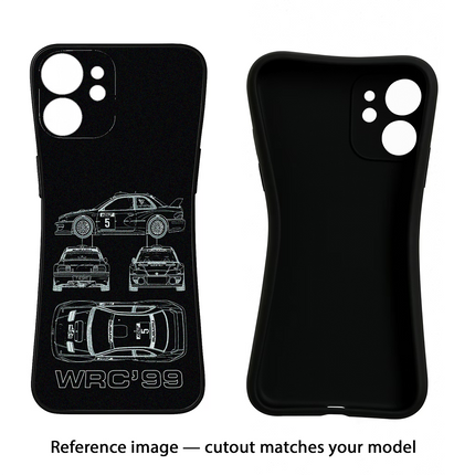 WRC'99 Vivo Y16 Black Soft Case Back Cover by Casekaro