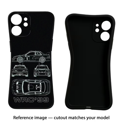 WRC'99 Oppo Reno13 Pro 5G Black Soft Case Back Cover by Casekaro