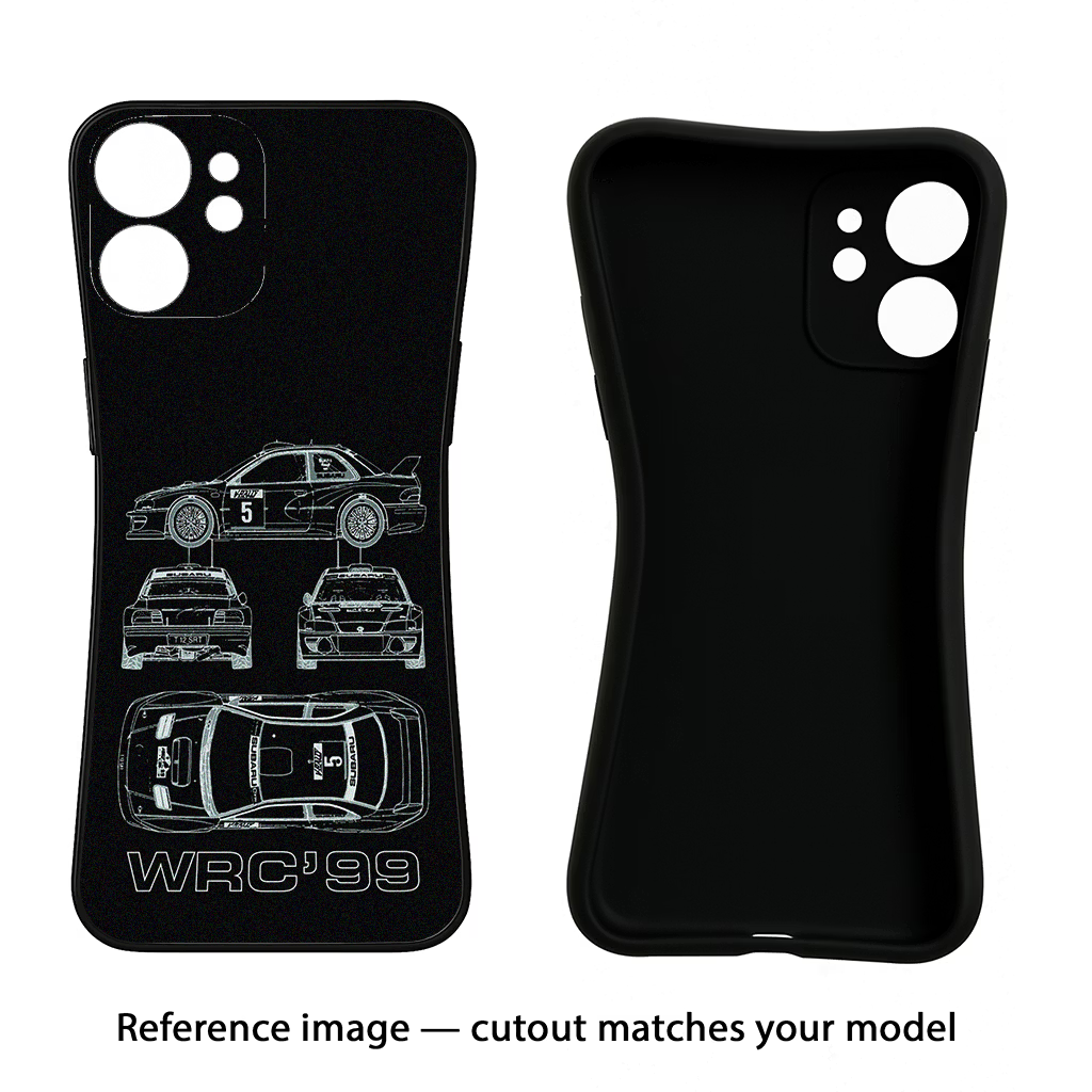 WRC'99 Oppo A3 Pro 5G Black Soft Case Back Cover by Casekaro