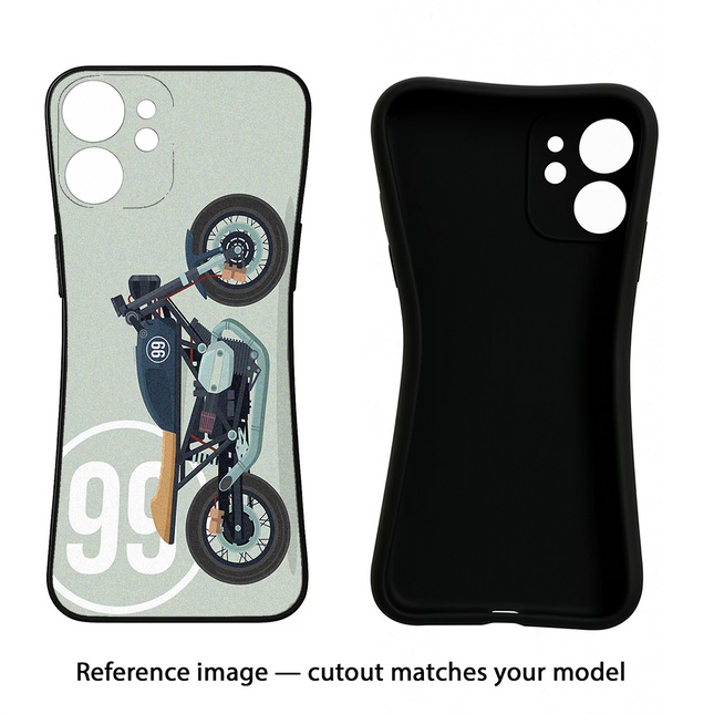 Classic Cafe Racer 99 Samsung S21 FE 5G Black Soft Case Back Cover by Casekaro