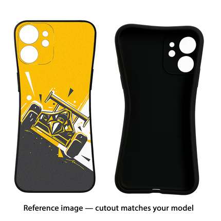 Track King iPhone 16e Black Soft Case Back Cover by Casekaro