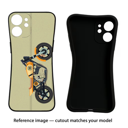 Vertical Speedster iPhone 16e Black Soft Case Back Cover by Casekaro