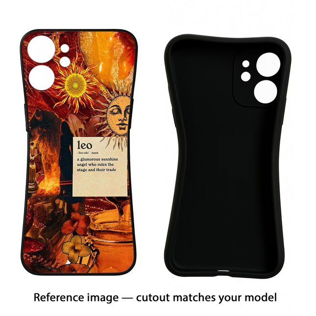Leo Zodiac Vivo Y16 Black Soft Case Back Cover by Casekaro