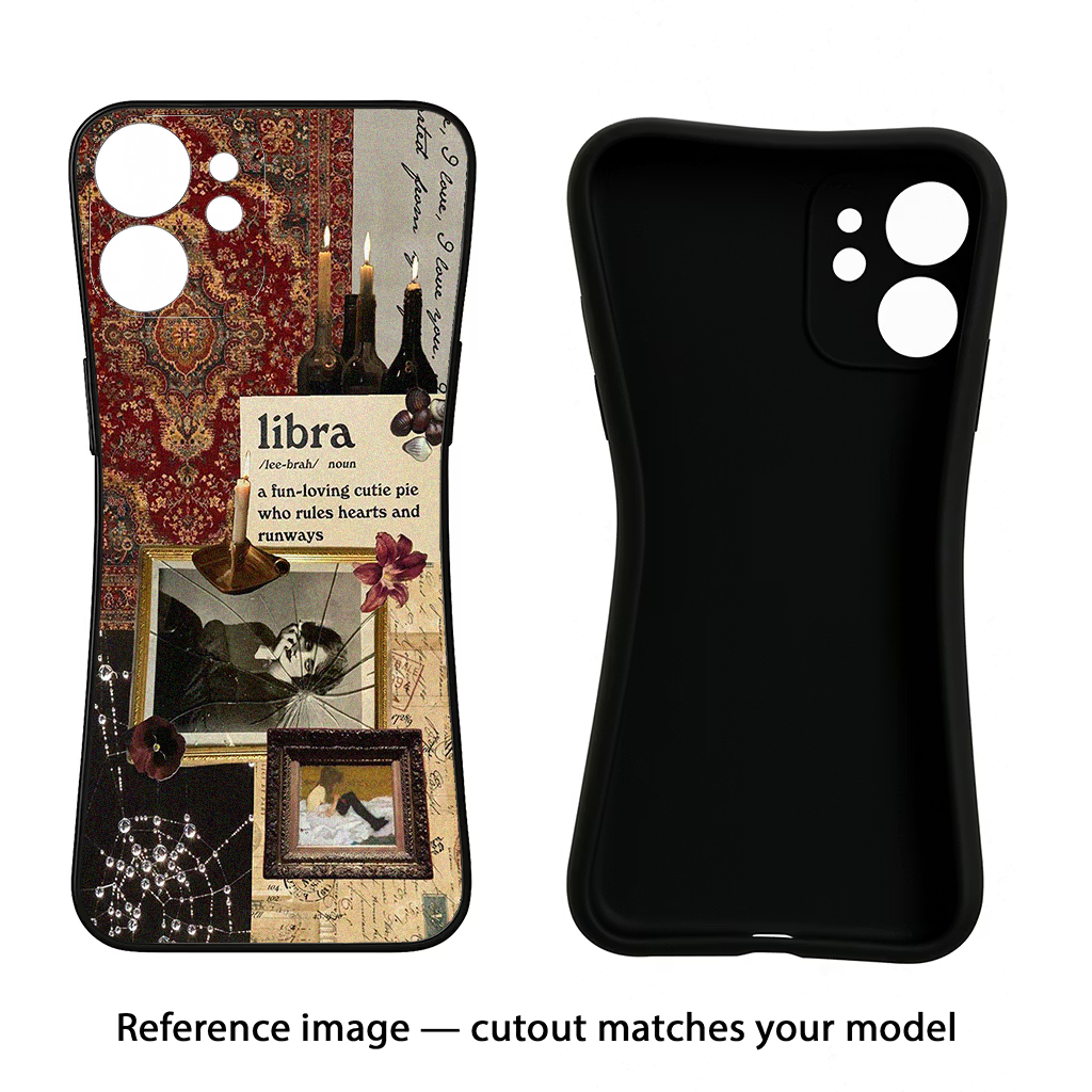 Libra Zodiac Moto Edge 40 Black Soft Case Back Cover by Casekaro