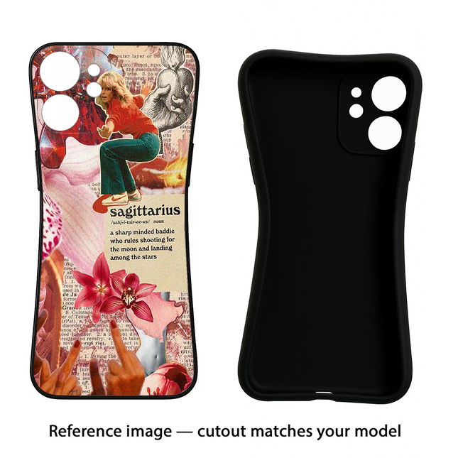 Sagittarius Zodiac Moto Edge 40 Neo Black Soft Case Back Cover by Casekaro