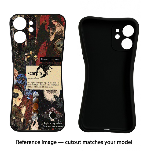 Scorpio Zodiac iPhone 16e Black Soft Case Back Cover by Casekaro