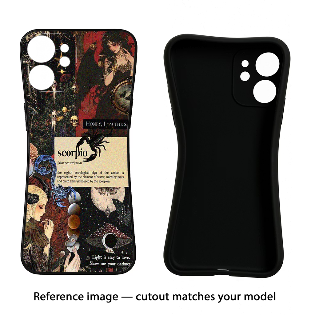 Scorpio Zodiac Moto Edge 50 Pro 5G Black Soft Case Back Cover by Casekaro