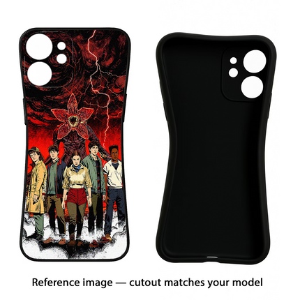 Ordinary Things Characters iPhone 16e Black Soft Case Back Cover by Casekaro