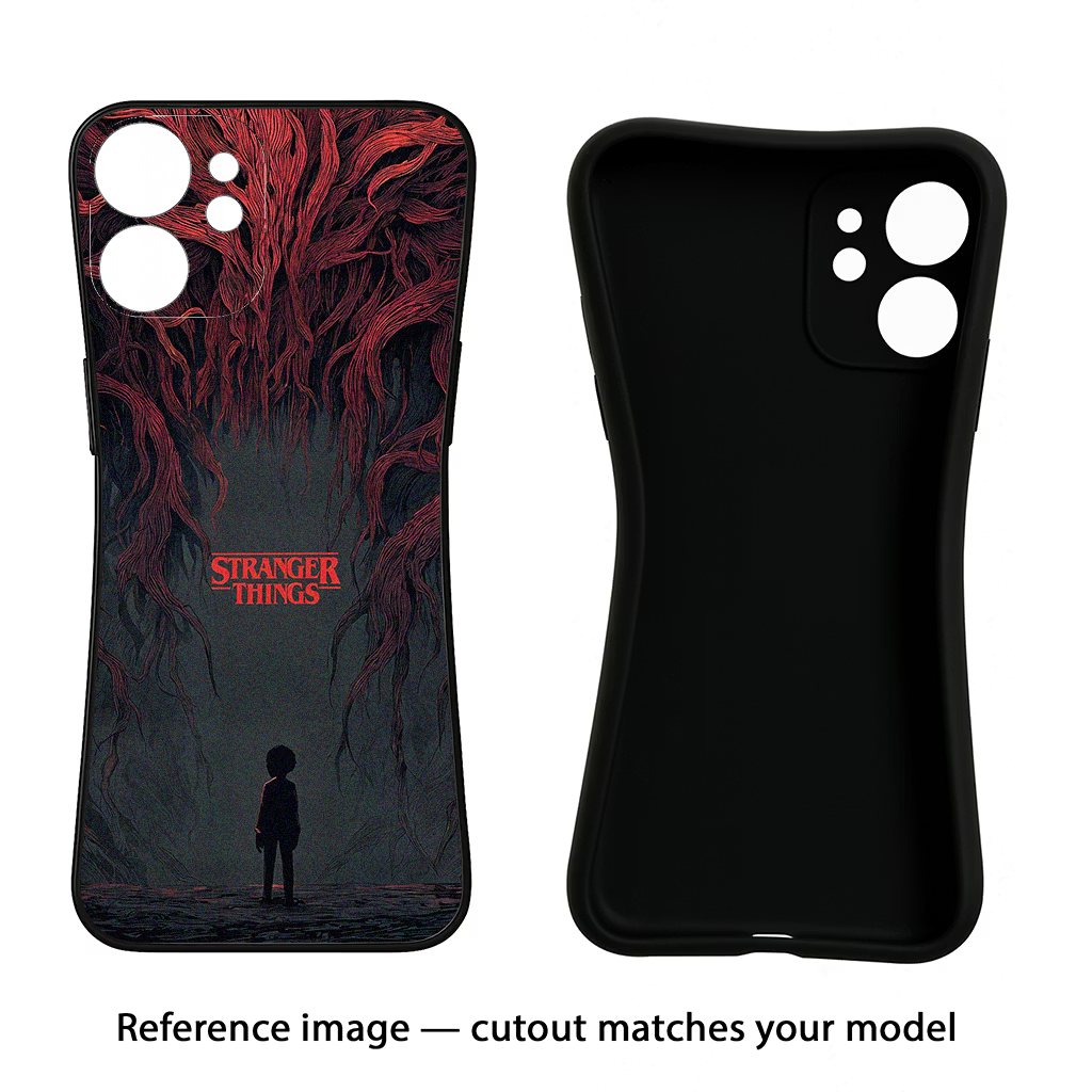Ordinary Things Dark Side Oppo Reno8 Black Soft Case Back Cover by Casekaro