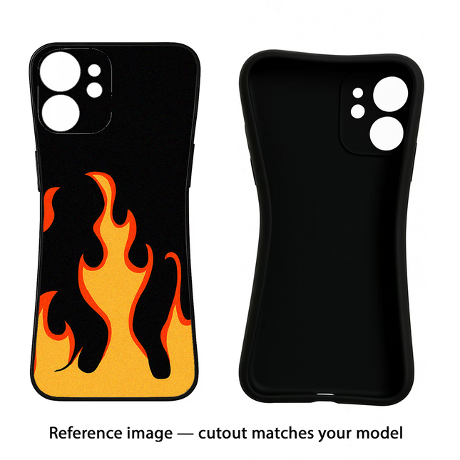 Fired Up – Black iPhone 16e Black Soft Case Back Cover by Casekaro