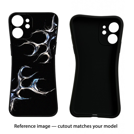 Chrome Tribal Moto Edge 30 Fusion Black Soft Case Back Cover by Casekaro