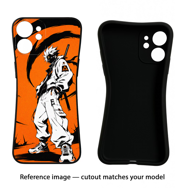 Street Samurai  iPhone 16 Black Soft Case Back Cover by Casekaro