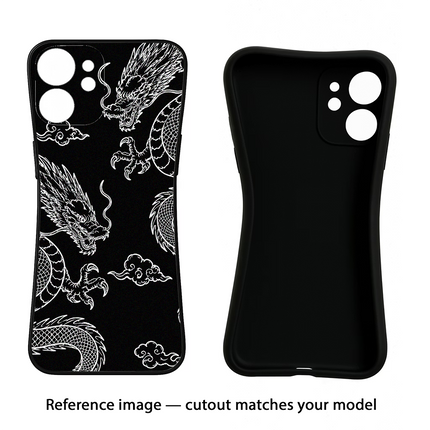 Twin Dragons Mi 10i Black Soft Case Back Cover by Casekaro