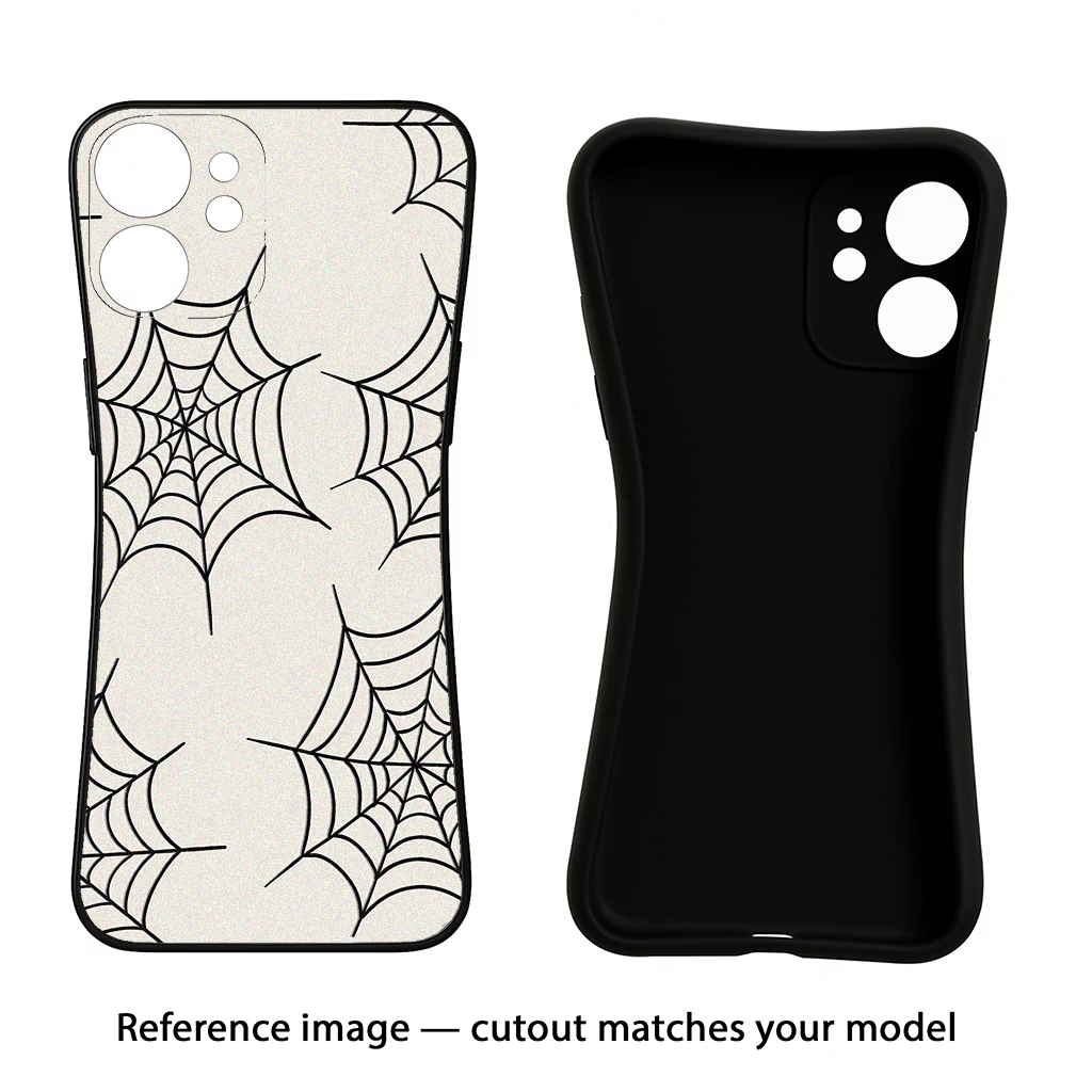 Spider Web Redmi Note 11/11S Black Soft Case Back Cover by Casekaro