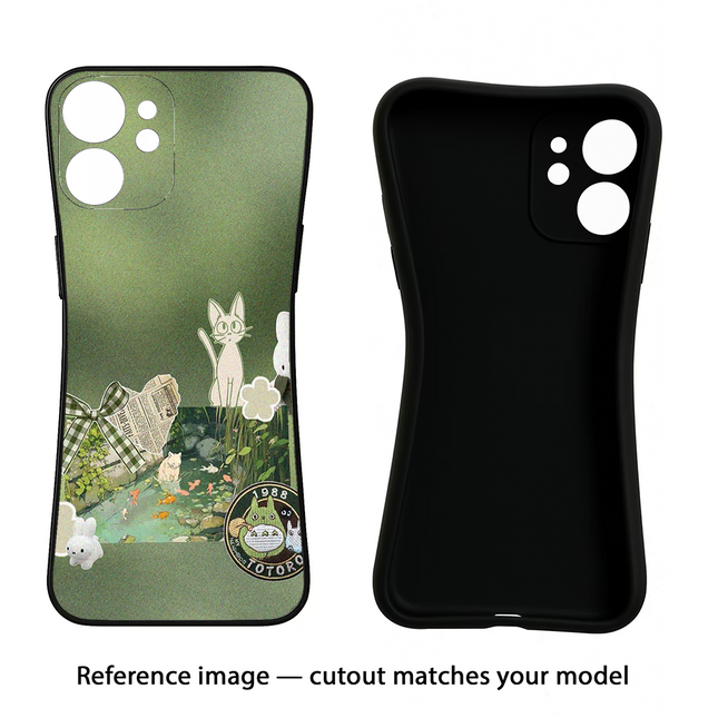 Aesthetic anime iPhone 16e Black Soft Case Back Cover by Casekaro