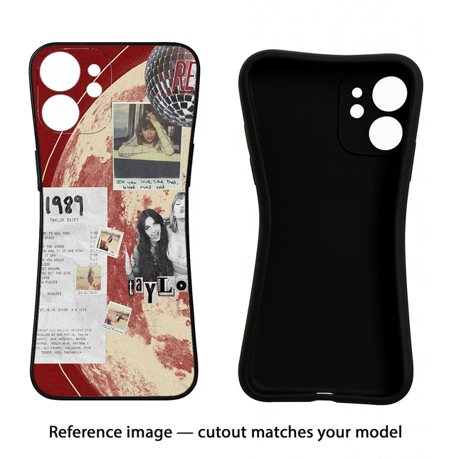 Taylor Swift Vivo Y16 Black Soft Case Back Cover by Casekaro