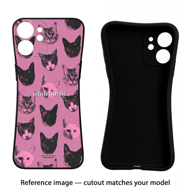 Pink Cats Vivo Y16 Black Soft Case Back Cover by Casekaro