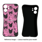 Pink Cats IQOO Z6 Lite 5G Black Soft Case Back Cover by Casekaro