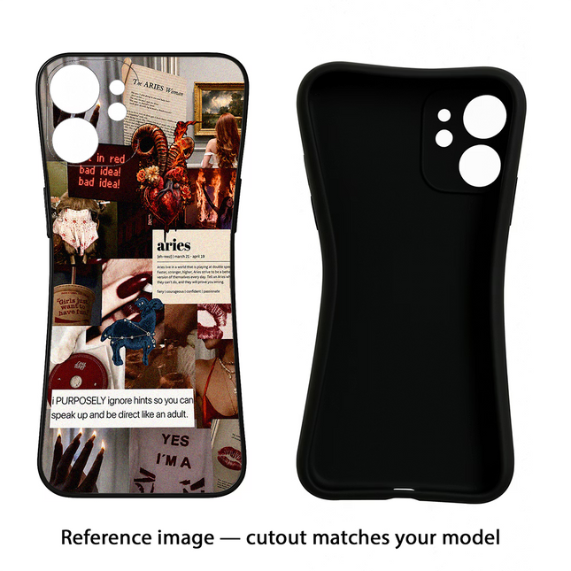 Zodiac Aries Poco X5 5G Black Soft Case Back Cover by Casekaro