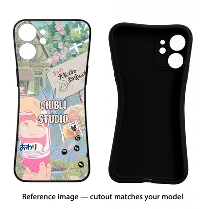 Studio Ghibli iPhone 16e Black Soft Case Back Cover by Casekaro