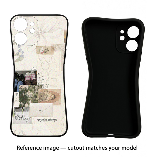 Soft Aesthetic Moto Edge 30 Fusion Black Soft Case Back Cover by Casekaro