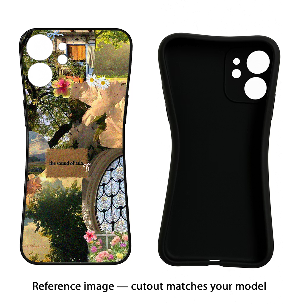 Rain Realme 9 SE Black Soft Case Back Cover by Casekaro