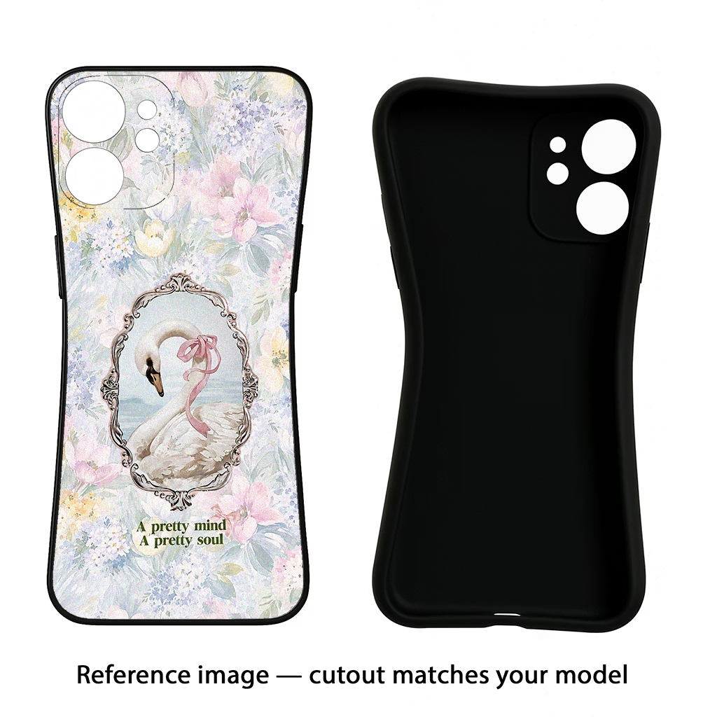 Pretty Mind Pretty Soul Realme 12 5G Black Soft Case Back Cover by Casekaro