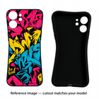 Graffiti Vibe IQOO Z6 Lite 5G Black Soft Case Back Cover by Casekaro