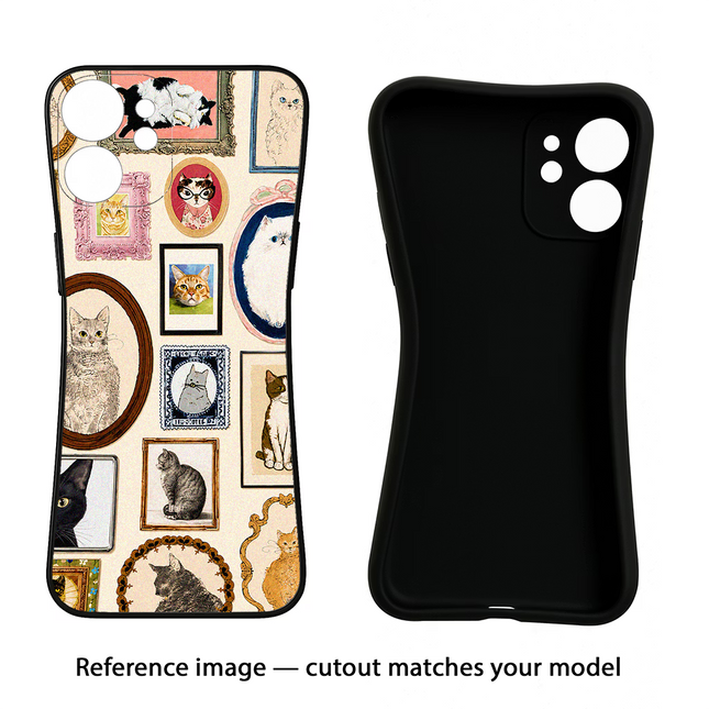 Mirror Cats iPhone 16e Black Soft Case Back Cover by Casekaro