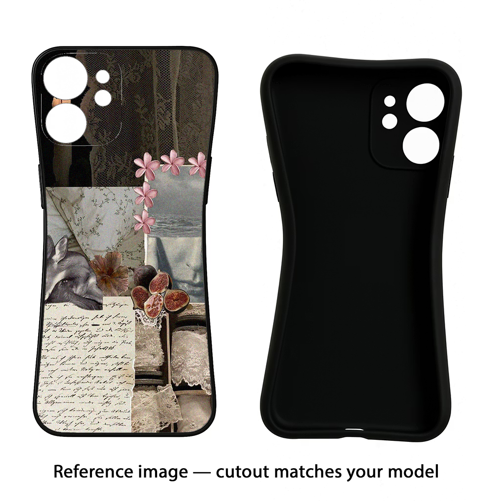 Midnight Sky iPhone XS Black Soft Case Back Cover by Casekaro