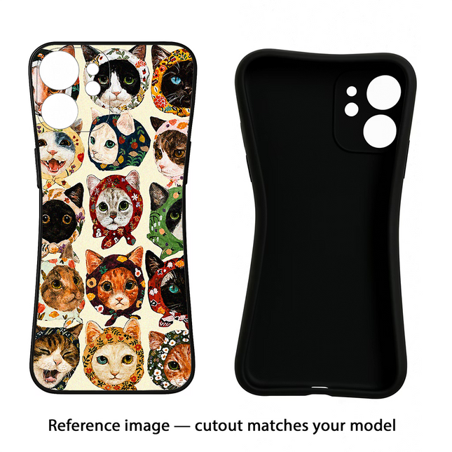 Cool Cat iPhone 16e Black Soft Case Back Cover by Casekaro