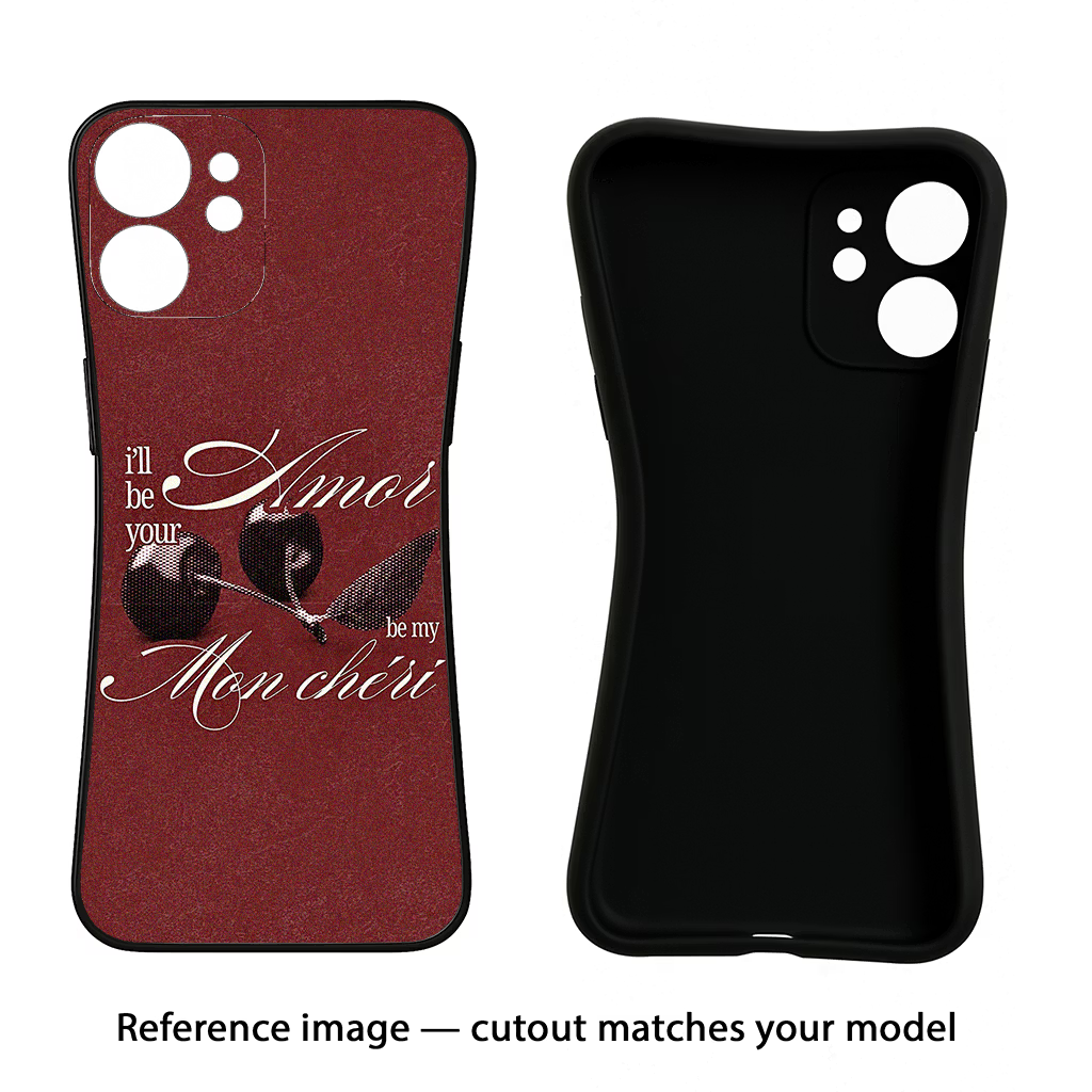 Velvet Cherry Samsung A14 5G Black Soft Case Back Cover by Casekaro