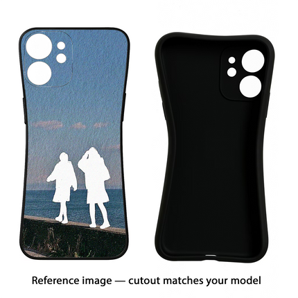 Coastal Dream Oppo Reno12 5G Black Soft Case Back Cover by Casekaro