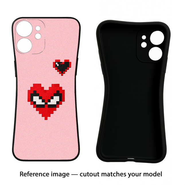 Gwen Heart Vivo Y16 Black Soft Case Back Cover by Casekaro