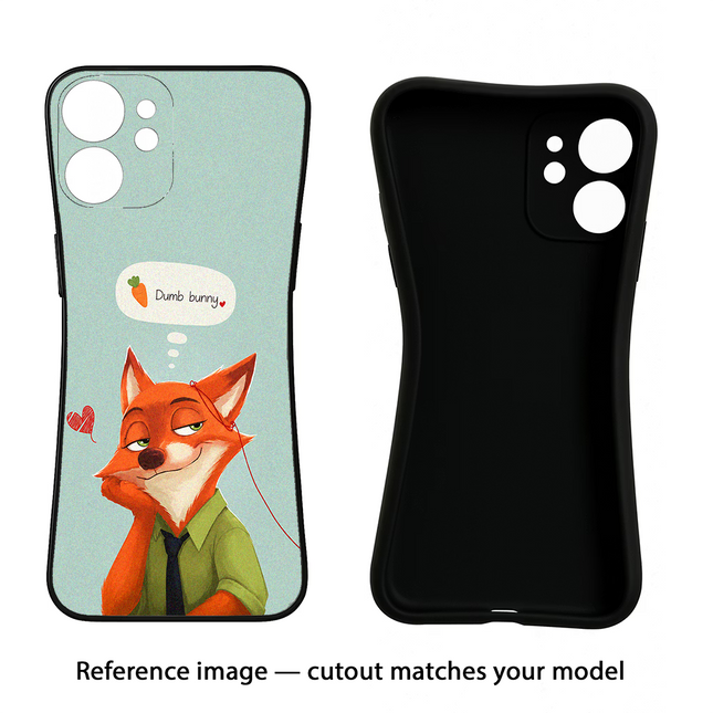 Nick Charm Vivo Y16 Black Soft Case Back Cover by Casekaro