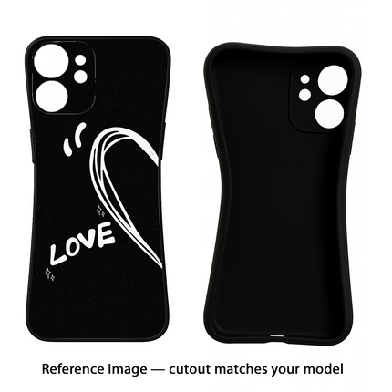 Love Line Vivo Y16 Black Soft Case Back Cover by Casekaro