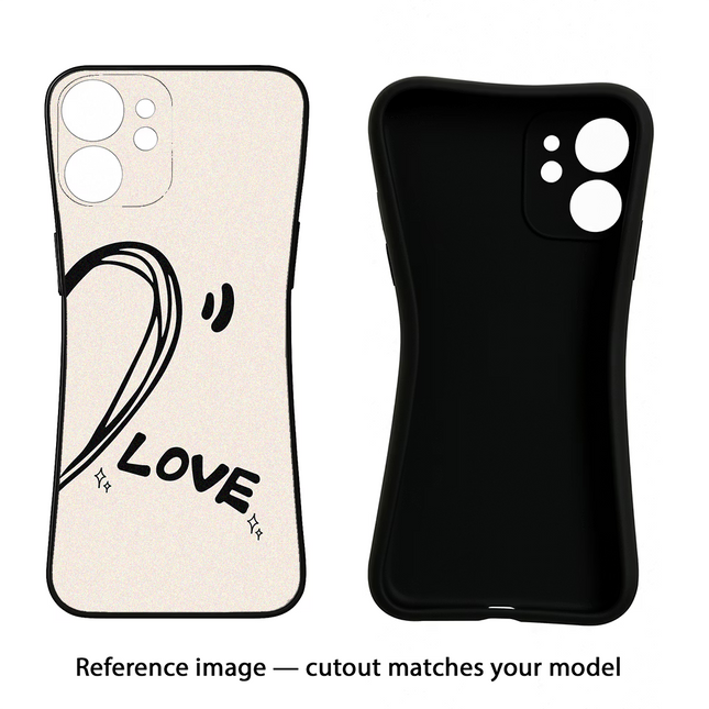 Soul Line iPhone 16e Black Soft Case Back Cover by Casekaro