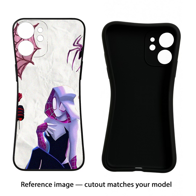 Gwen Verse Vivo Y16 Black Soft Case Back Cover by Casekaro