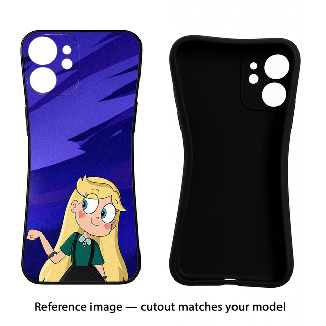 Star Glow iPhone 16e Black Soft Case Back Cover by Casekaro