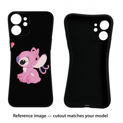 Angel Crush iPhone 16e Black Soft Case Back Cover by Casekaro