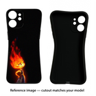 Ember Flame Realme GT 6 Black Soft Case Back Cover by Casekaro